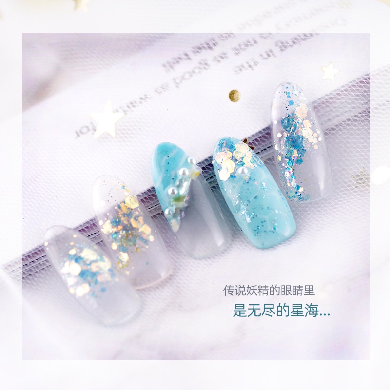 Nail Art Jewelry Nail Art Payet Glitter Powder Patch Dekorasi Super Flash Penuh