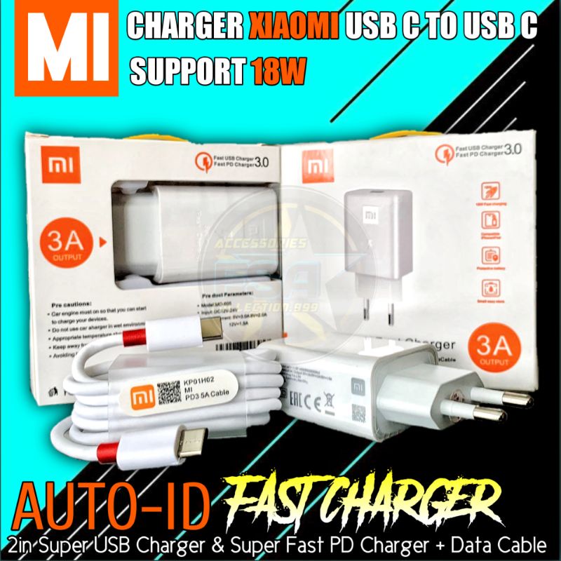 CHARGER XIAOMY MO-605 USB TYPE C FAST CHARGING QUALCOM 3.0A