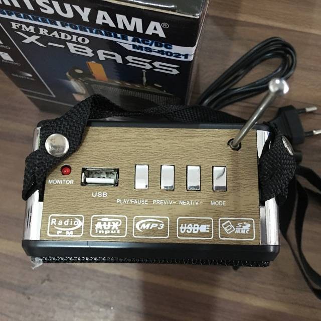 Promo Terbaru!!! Radio Retro Mitsuyama Ms-4021 bisa Radio/usb/mp3 Batrai awet