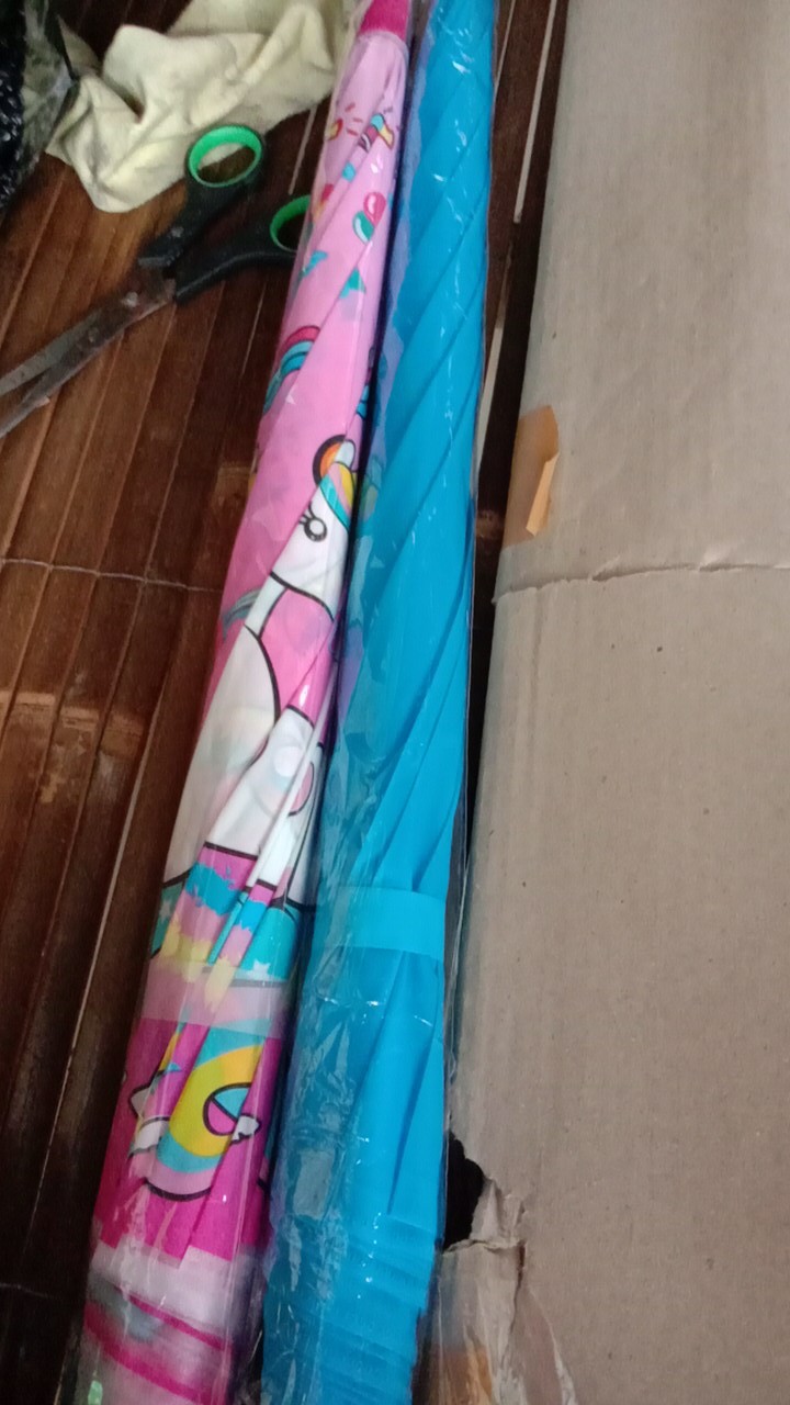 Payung Tongkat List Pastel Polos . Simple Beautiful Umbrella