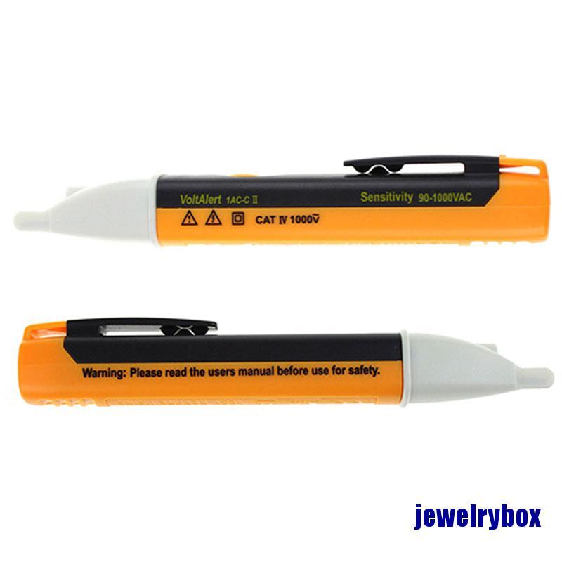 (Jewelrybox) Pen Detektor Sensor Tegangan Listrik Ac 90-1000v Non-Kontak