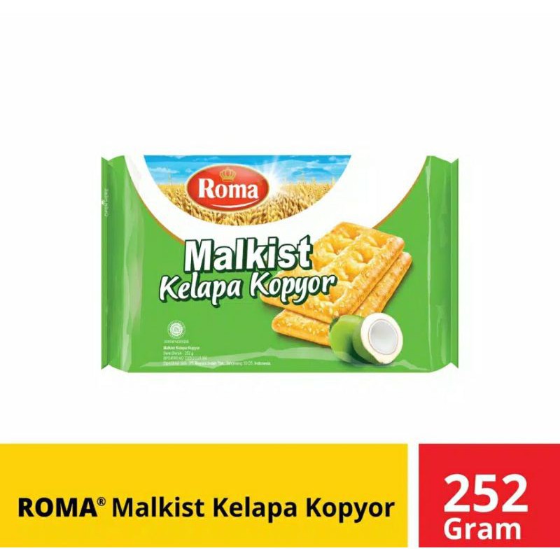 

Roma Malkist kelapa kopyor 252gr