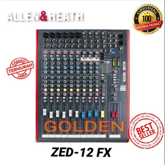 Mixer Audio Allen Heath ZED 12FX Original