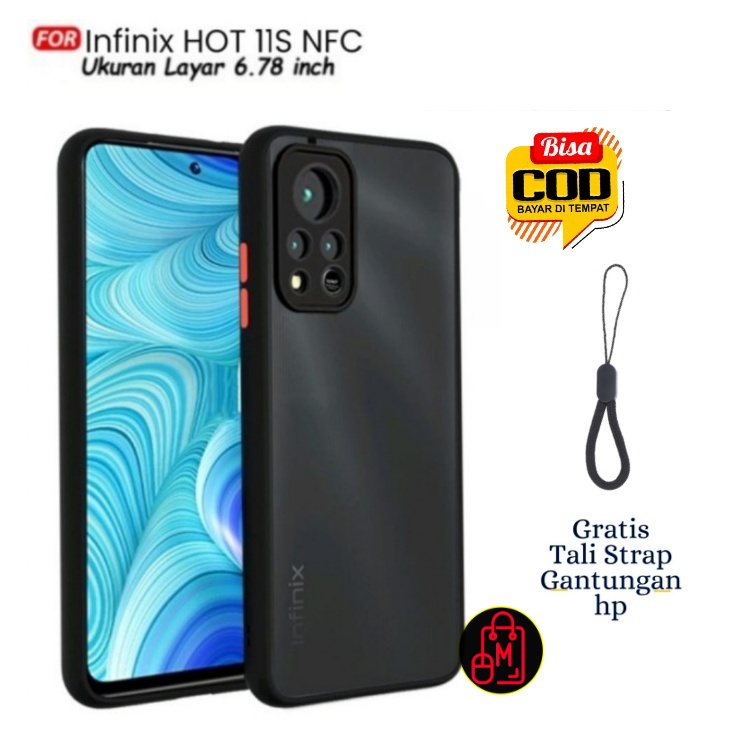 Infinix Hot 11s NFC - Acrylic Case Infinix Hot 11s NFC silikon case 2 tone doft with oil casing bump