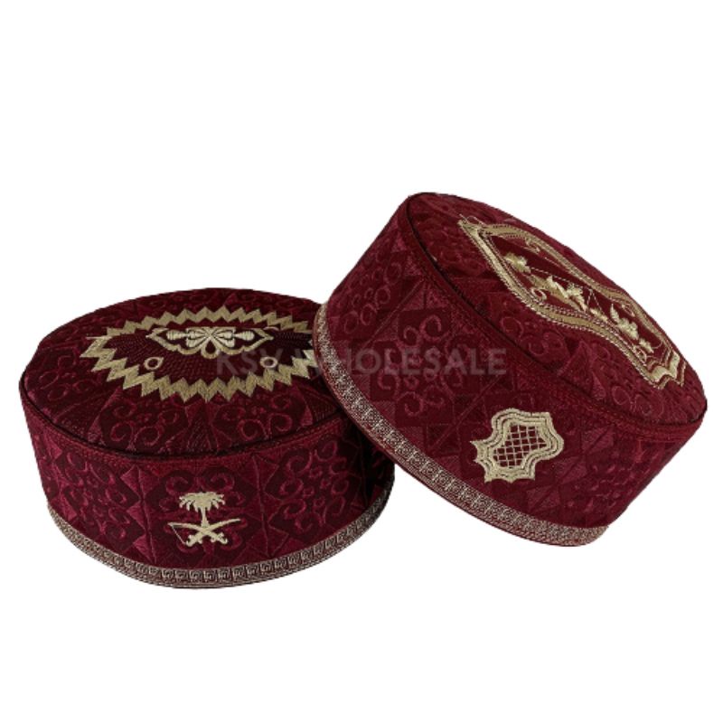 PECI HAJI KOPYAH ASSAGOFAH KOPIAH SONGKOK MORIF BORDIR TEROMPAH / PECI MALAYSIA / KOPYAH BATIK PECI OLEH HAJI AC DEWASA ANAK / HITAM /BIRU /MAROON /ABU /EMAS /HIJAU /COKLAT KOPIAH AL HAMID ASAGOFAH MURAH