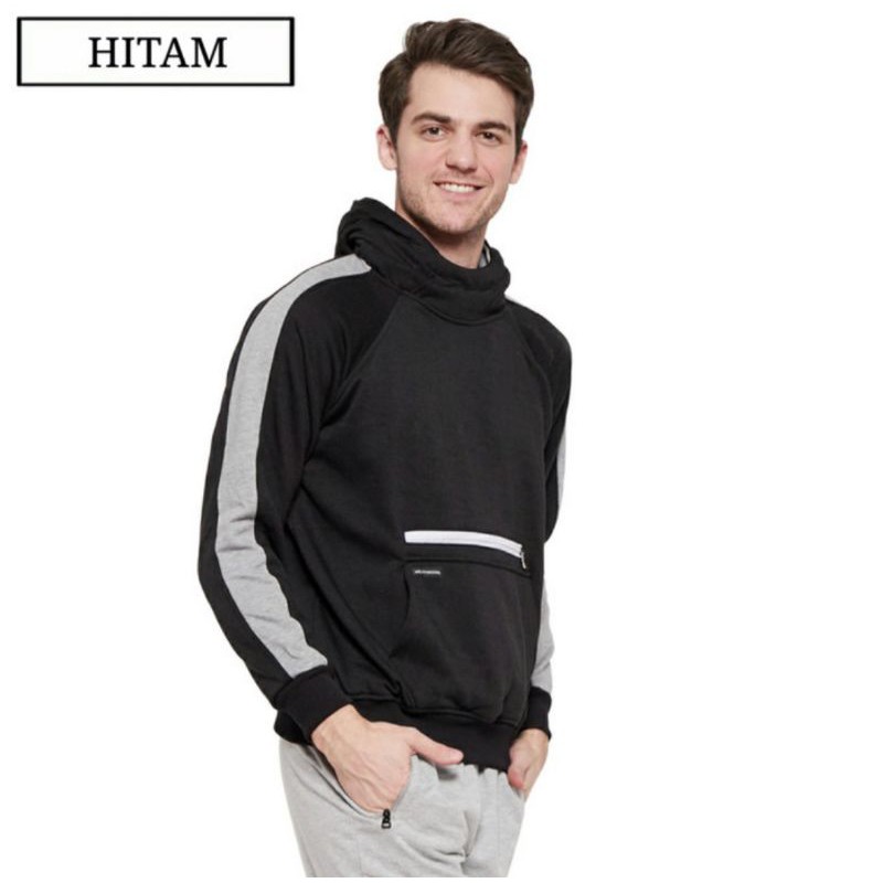 Jaket Sweater Hoodie Kangaroo Pria Original Motz