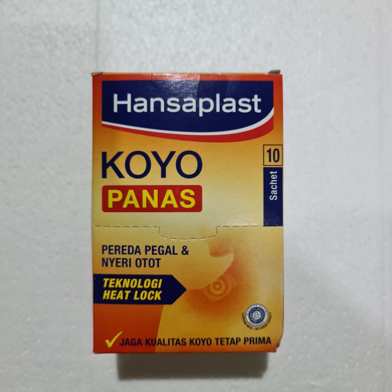 Hansaplast Koyo Panas 10's / Pegal Linu / Masuk Angin / Otot