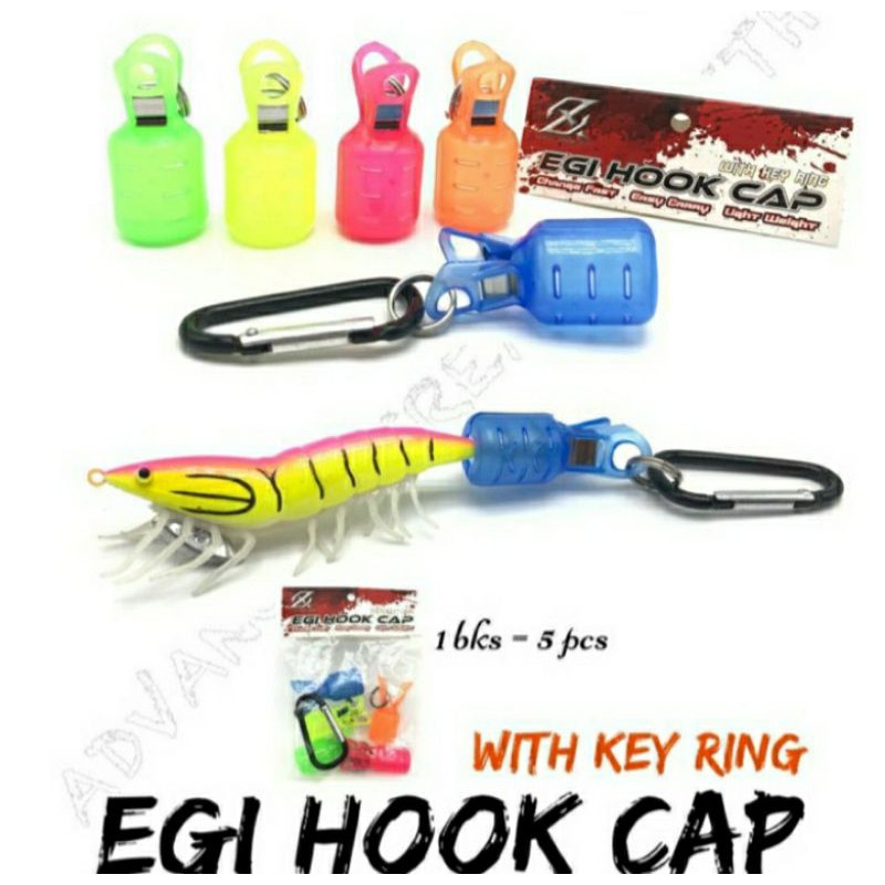 AXZ EGI HOOK CAP WITH KEY RING