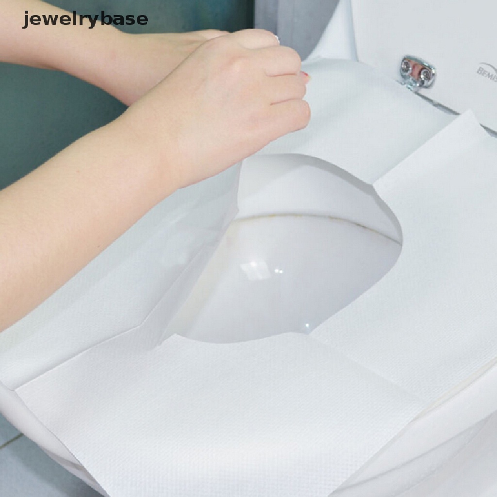 1 Pak / 10Pcs Kertas Cover Dudukan Toilet Sekali Pakai Ukuran Saku