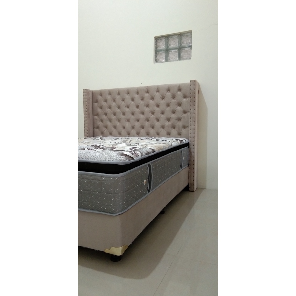 ranjang dan kasur satu set divan set kasur set gratis ongkos kirim