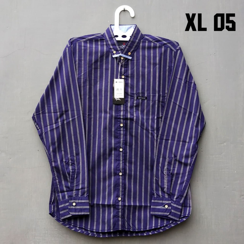 Kemeja pria panjang distro XL / hem bapak panjang / pria polos panjang / lengan panjang pria