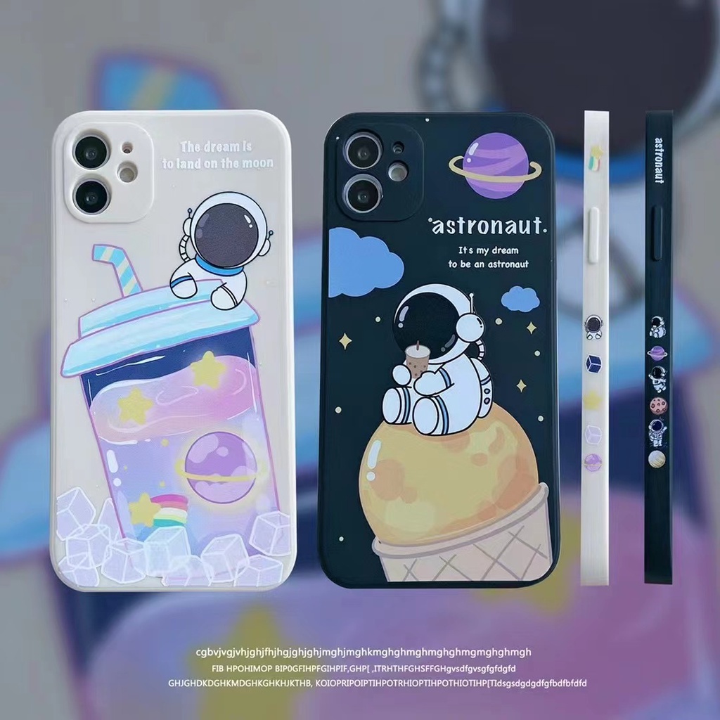 Casing Silikon Motif Astronot Untuk Vivo Y12s Y20 Y20i Y20s Y11 Y12 Y15 Y17 Y19 Y30 Y95 Y93 Y91C Y91 Y50 Y7S S1 Y2123 V20SE V21