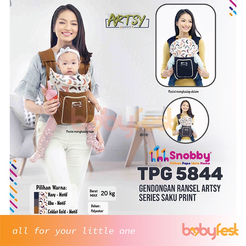 Snobby Gendongan Bayi Ransel Artsy Series - TPG 5844