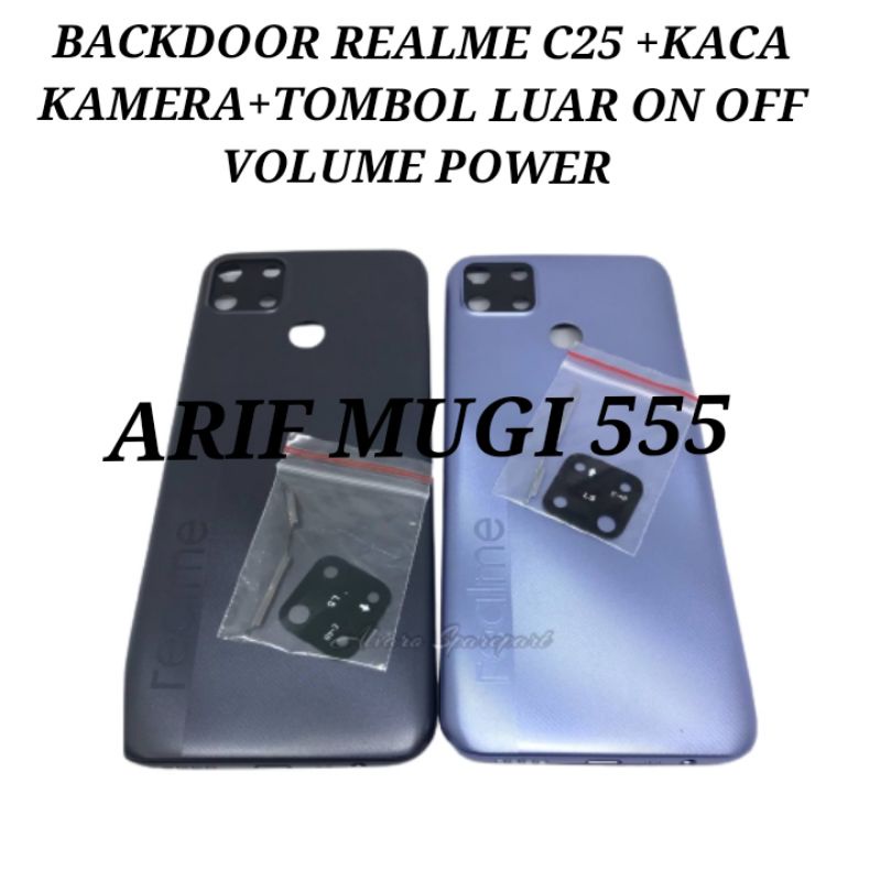 Backdoor Back Cover Kesing Casing Housing Tutup Belakang Realme C25 ORIGINAL