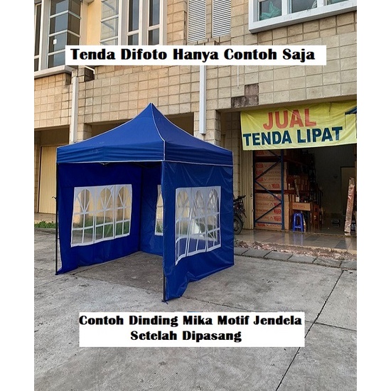 Dinding Mika Tenda Lipat Ukuran 9 Meter Motif Jendela