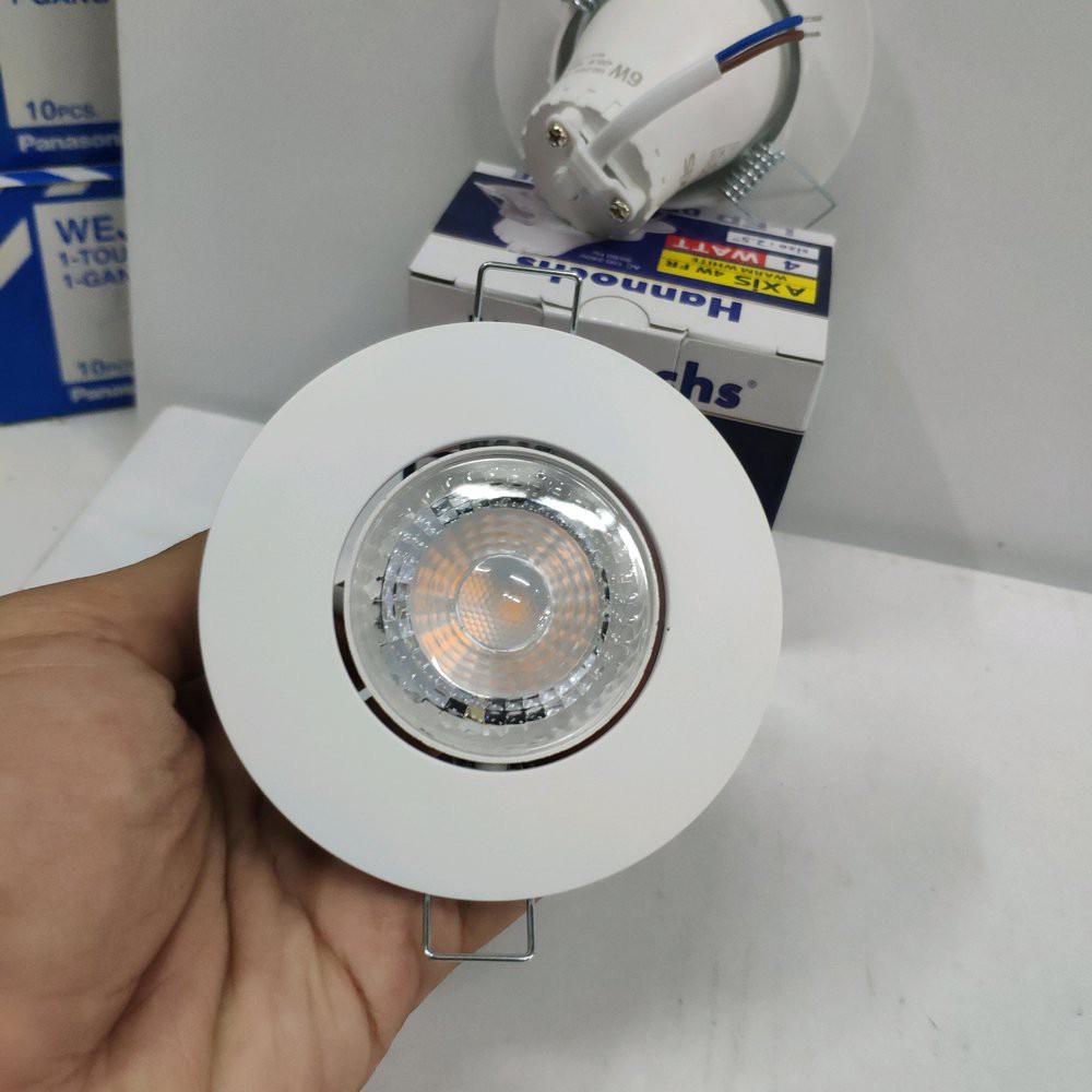 Lampu Ceiling Tanam Plafon Led Axis Hannochs 4w Bulat