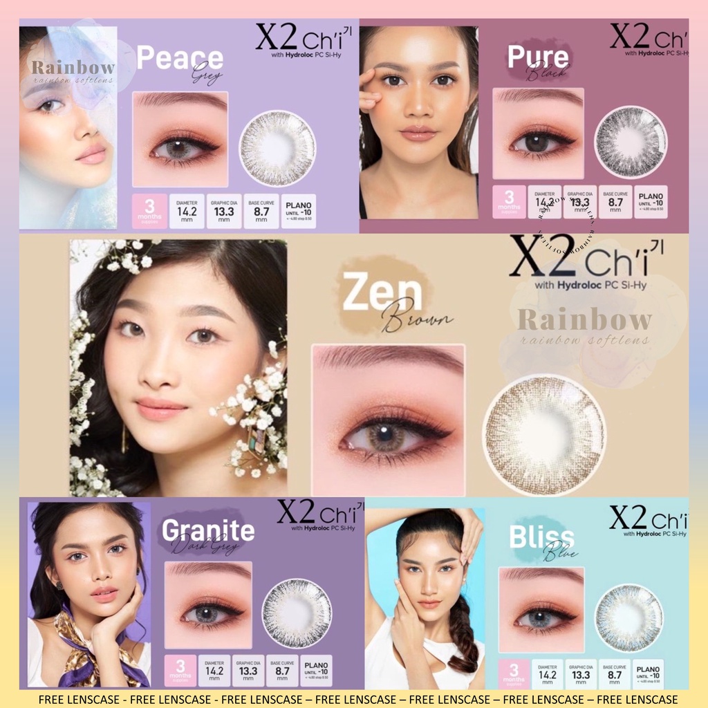 SOFTLENS X2 CHI NORMAL DAN MINUS ( -0.50 S/D -2.50 )  14.2 MM COD PREMIUM SOFTLENS