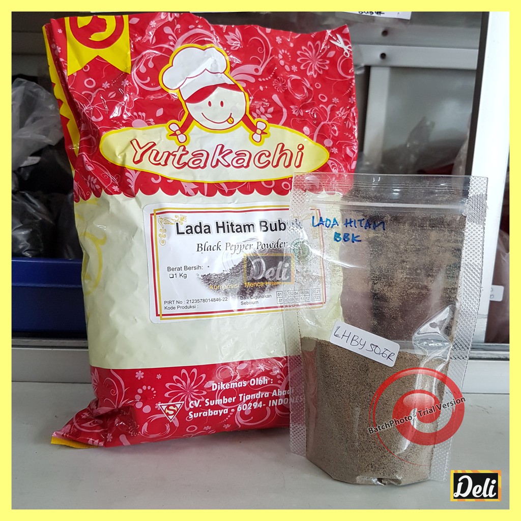 

Yutakachi Lada Hitam Bubuk Yutakachi Timbangan Repack 100gr