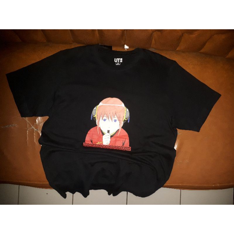 Tshirt Uniqlo x Kagura Gintama Anime Second Thrift