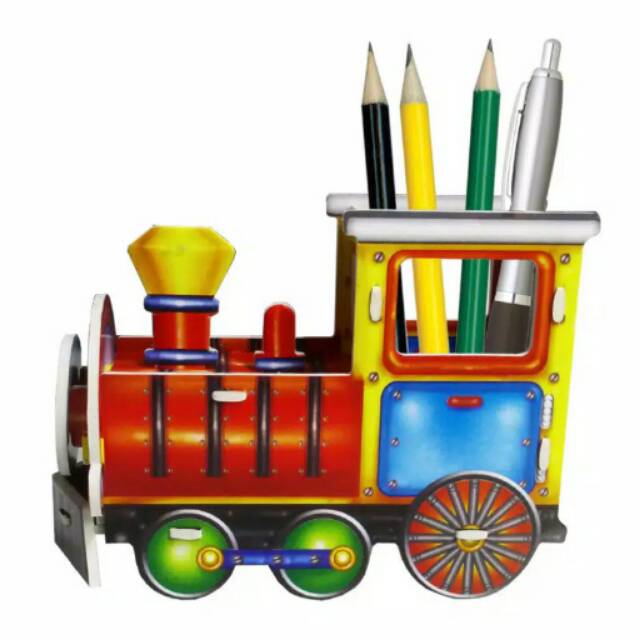 

Puzzle / sekolah / kreatif / edukasi / kotak pensil / pensil / crayon / anak / unik / kotak