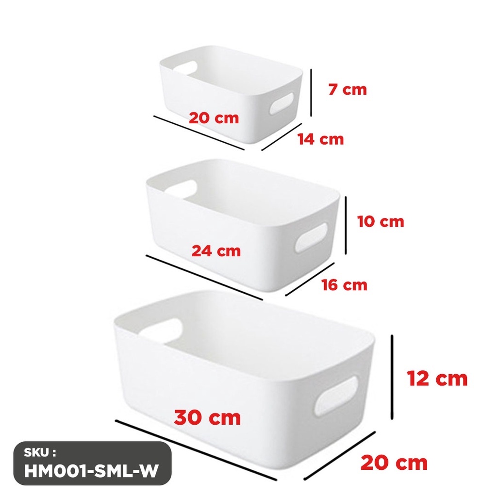 Kotak Penyimpanan Serbaguna Storage Box Multifungsi| Bin Organizer Multifungsi | Keranjang penyimpanan Serbaguna