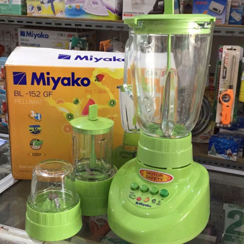 BLENDER MIYAKO 3 in1 BL-152GF - BLENDER MIYAKO KACA