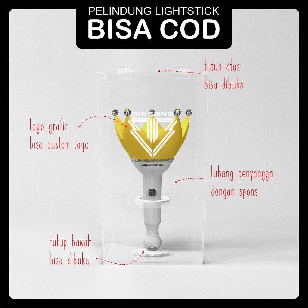LIGHTSTICK BIGBANG VERSI 3 / PELINDUNG LIGHTSTICK BIGBANG VERSI 3