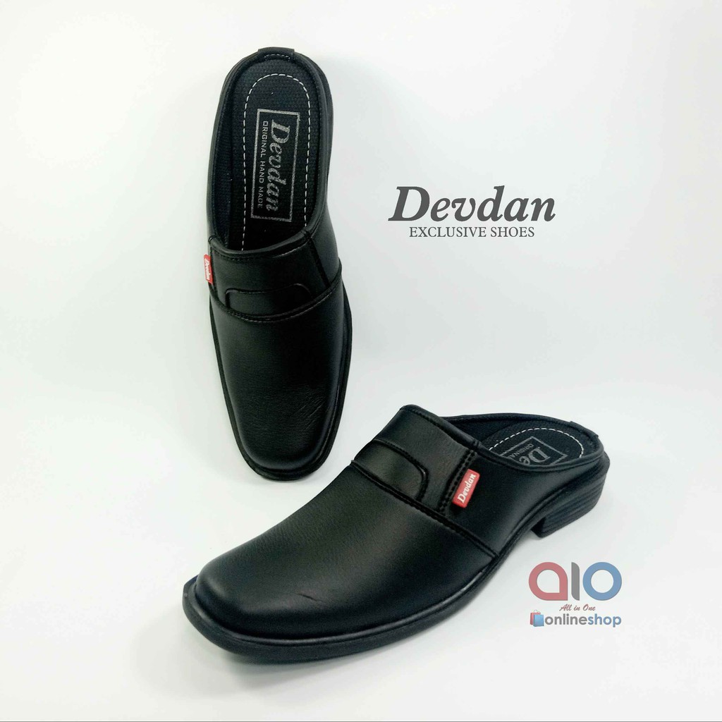 Devdan Sepatu Pantofel Pria Slop Bustong Kerja Kuliah Kantor Cowok Tutong Slip On 39-43 DB01