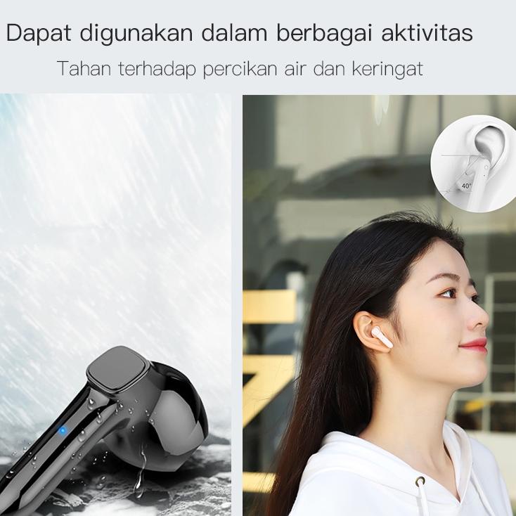 Kejutan Murah TACOO TWS Earphone Bluetooth Wireless 5.0 Deep Bass Digital Noise Reduction Battery Di