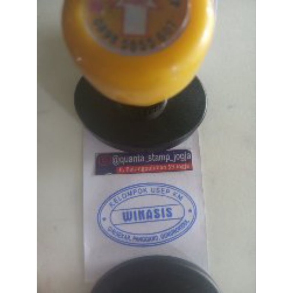 

Stempel Oval Custom ukuran Standar