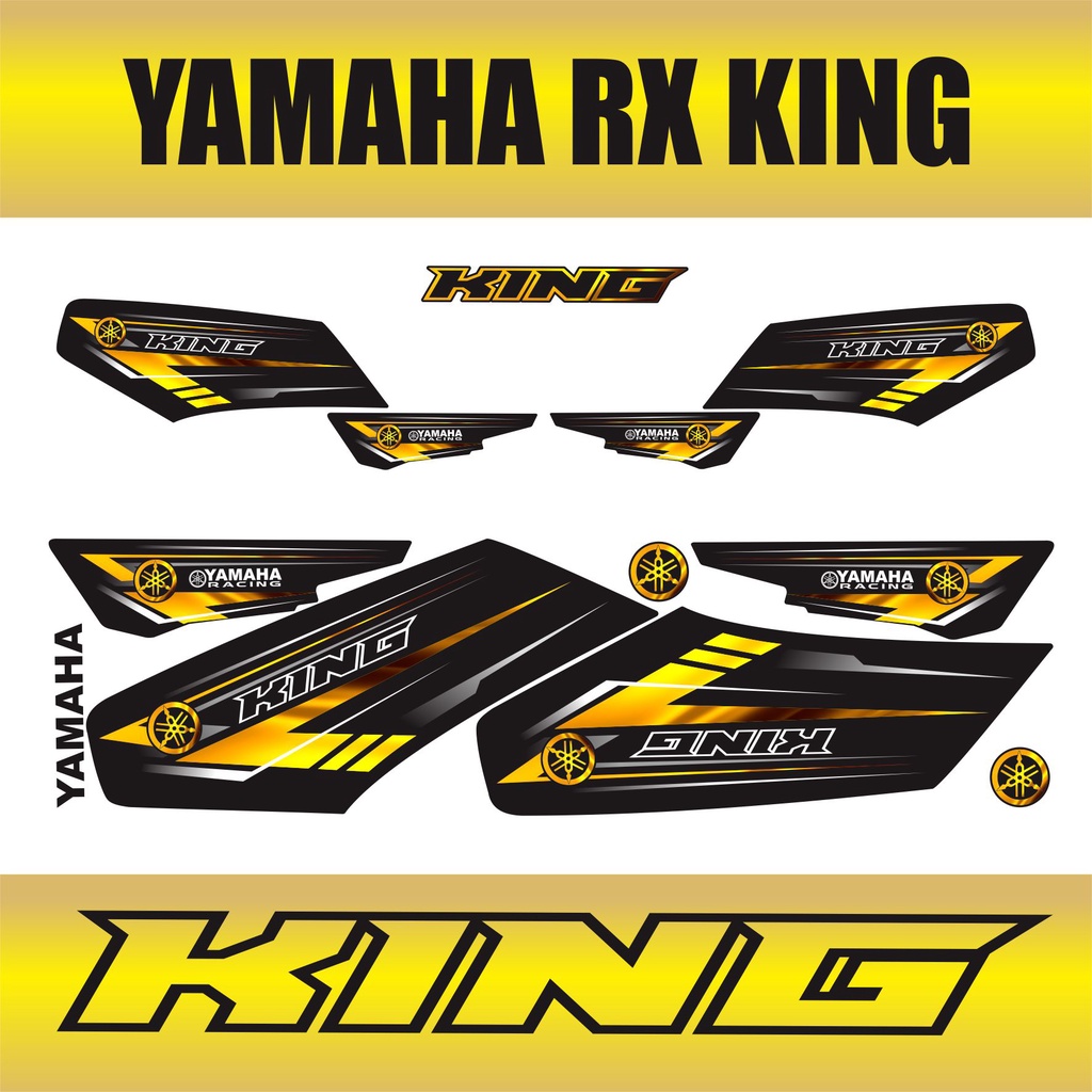COD STRIPING STICKER RX KING GOLD RX KING VARIASI STICKER MOTOR YAMAHA RX KING GOLD VARIASI