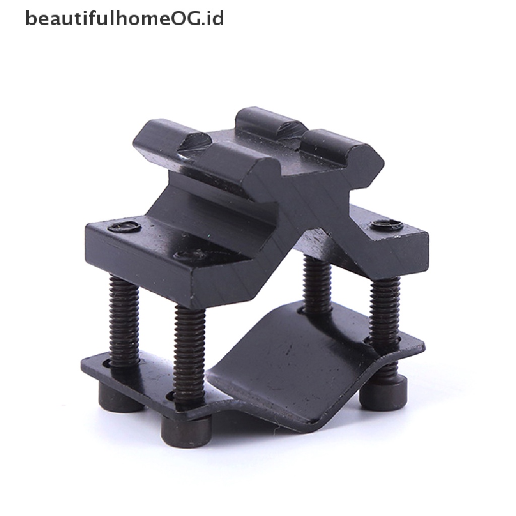 Adapter Mount Rail 20mm Universal Adjustable Untuk Senter Laser Scope