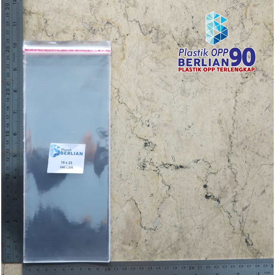 

Plastik OPP 10 X 23 CM 18 MIC 100LBR Lem Atau Seal