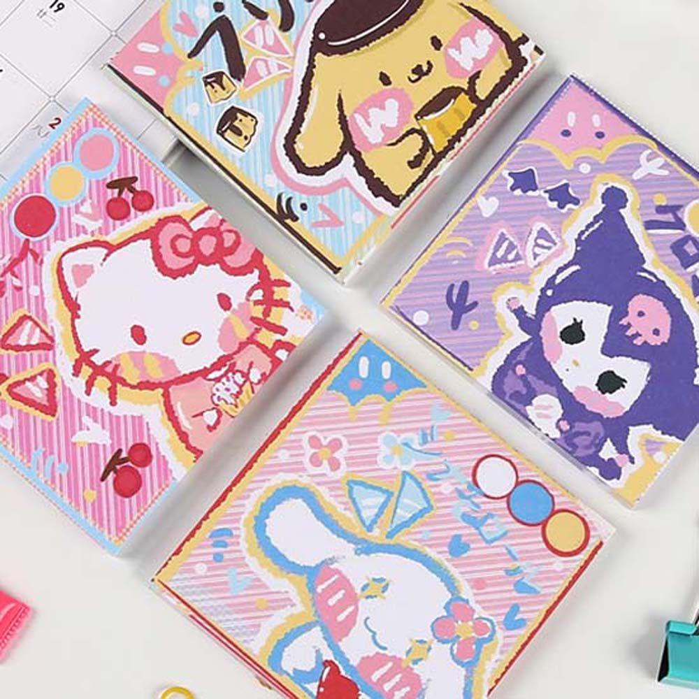 Agustinina Kartun Memo Pads Kitty Kucing Siswa Scrapbook Dekorasi To Do List Pengingat Tulisan Pads Diary Stationery Flakes Planner Kertas