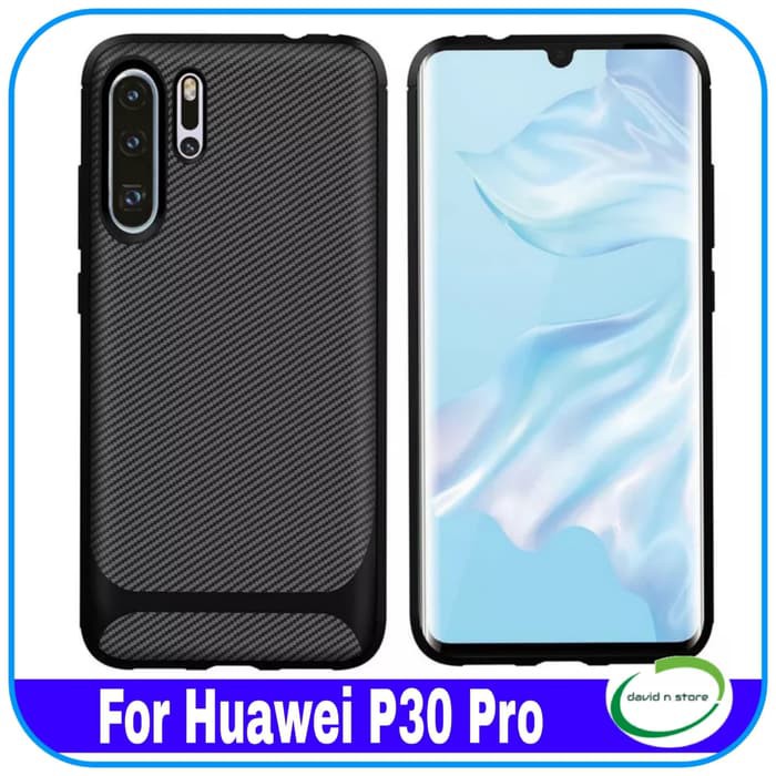 Casing Huawei P30 Pro P 30 Pro Premium Soft Case Carbon Fiber Silicone