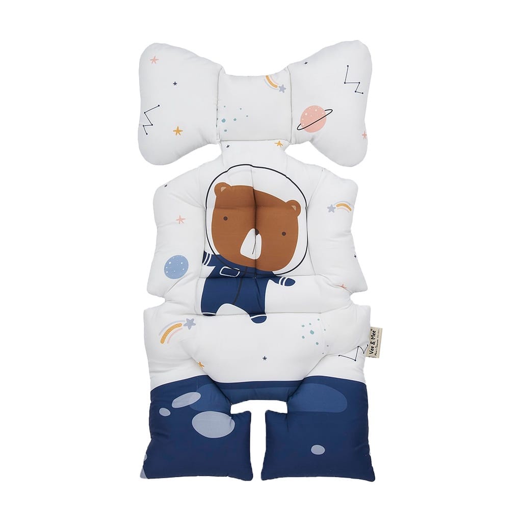 Vee &amp; Mee Alas Stroller / Bouncer / Car Seat + Bantal Dot Anti Bakteri Astronaut Bear Series  - VMA 1040