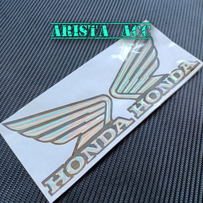 emblem timbul stiker logo SAYAP WINGS HONDA KUALITAS TERBAIK MURAH