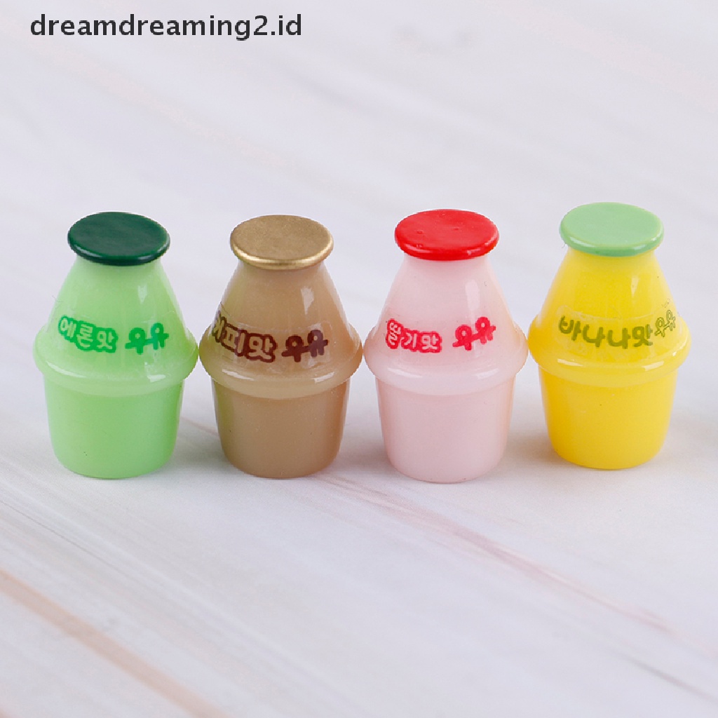 4pcs Miniatur Botol Susu Untuk Dekorasi Rumah Boneka