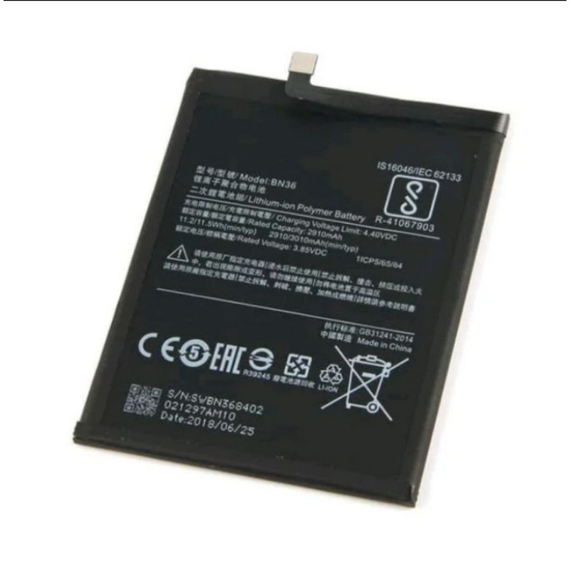 BATRE BATRE XIAOMI BN36 BATRE BATRE XIAOMI MI A2 MI6X BATRE BATRE XIAOMI NEW ORIGINAL OEM