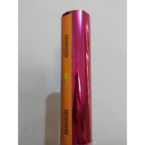 

FOIL MAGENTA APLIKASI DI ATAS KERTAS/MAIJAZAH/UNDANGAN 64 CM X 120 M