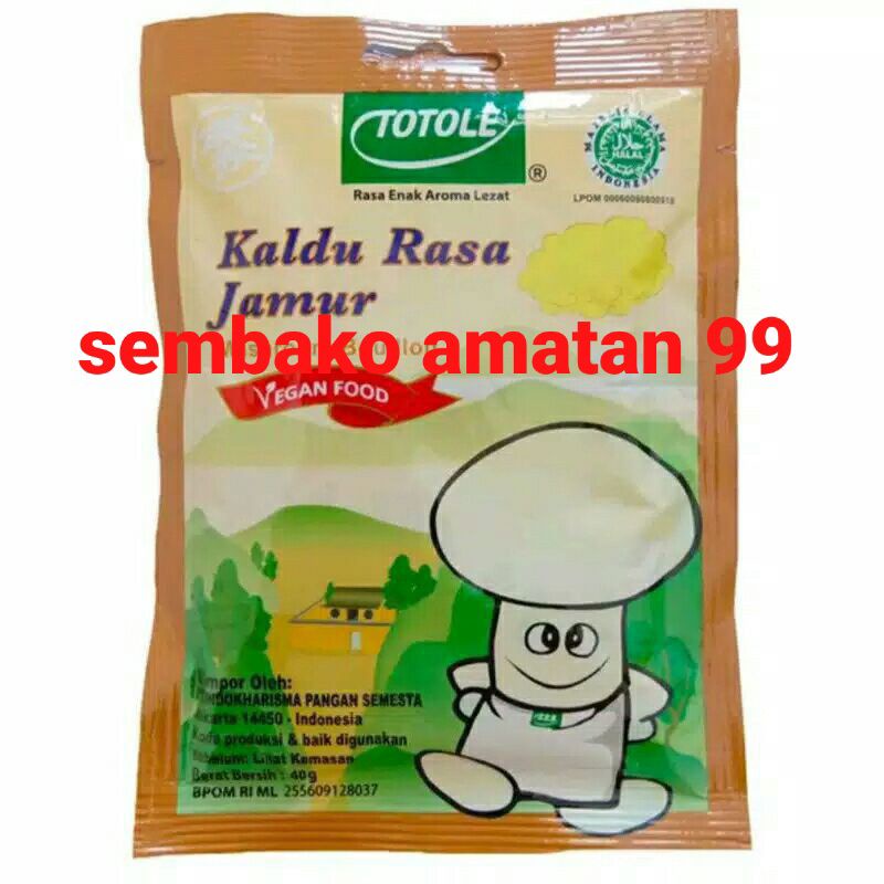 Totole Kaldu Rasa Jamur Bumbu Masak 40 Gram dan 80 Gram Halal