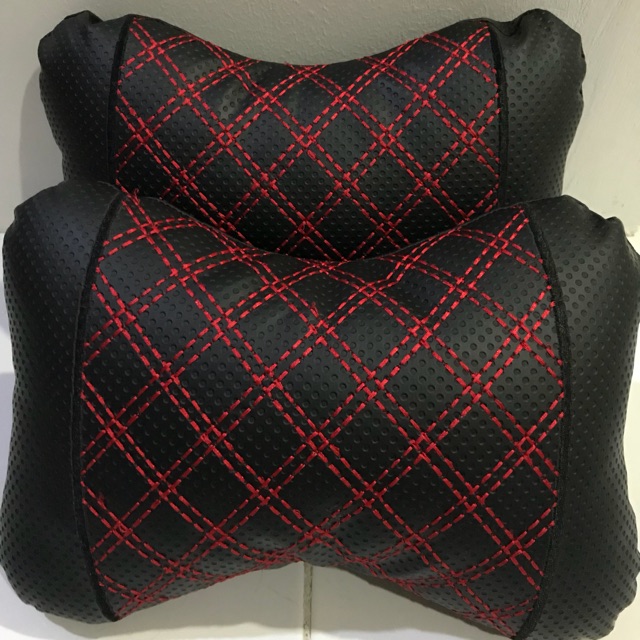 HeadRest Bantal Leher Mobil Kulit