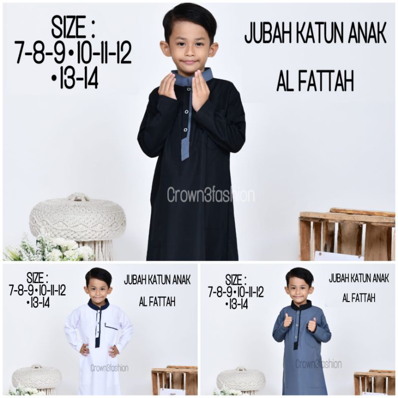 Jubah Anak Islami Katun Arab Terbaru • Bisa cod