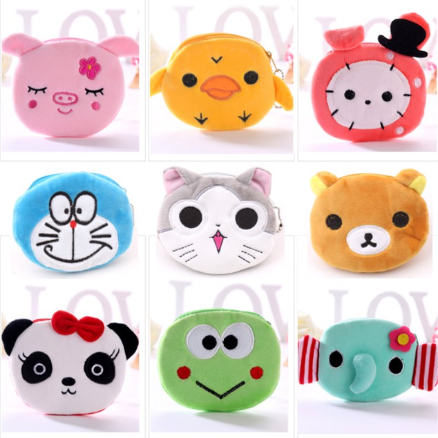 Grosir - D366 Dompet Karakter Koin / Gantungan Tas Boneka / Dompet Kartun / Dompet Wanita / Souvenir