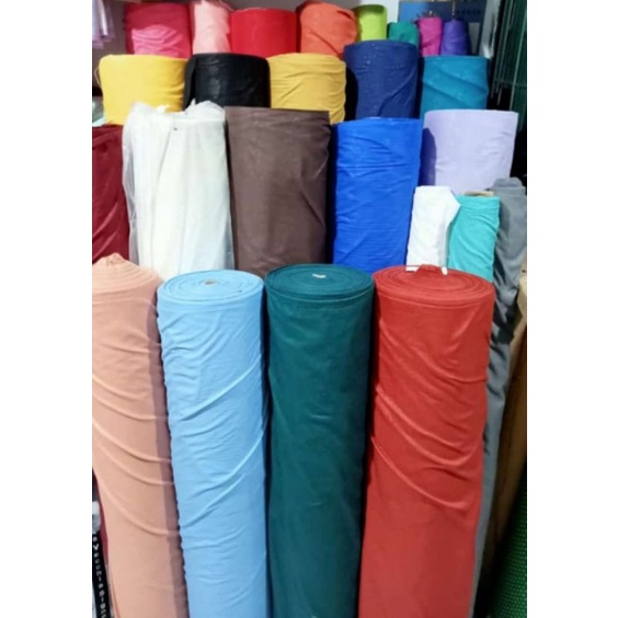 bahan kain sprei dan gorden katun microtex polos meteran murah lebar 240 cm