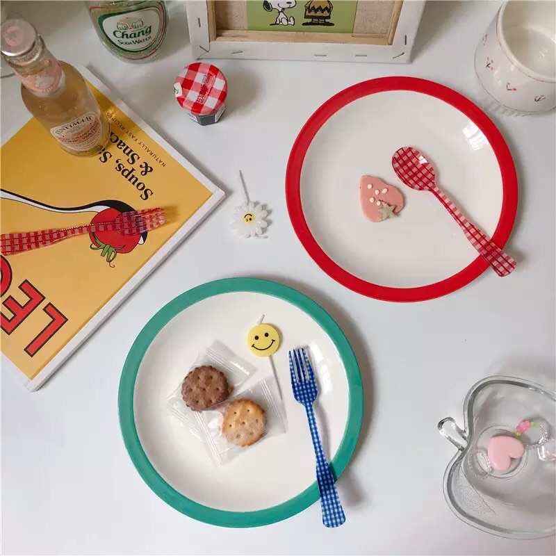 DALMI Korean Aesthetic Plate / Piring Korea Aesthetic /Piring Korea Keramik / Piring Estetik / Pirin