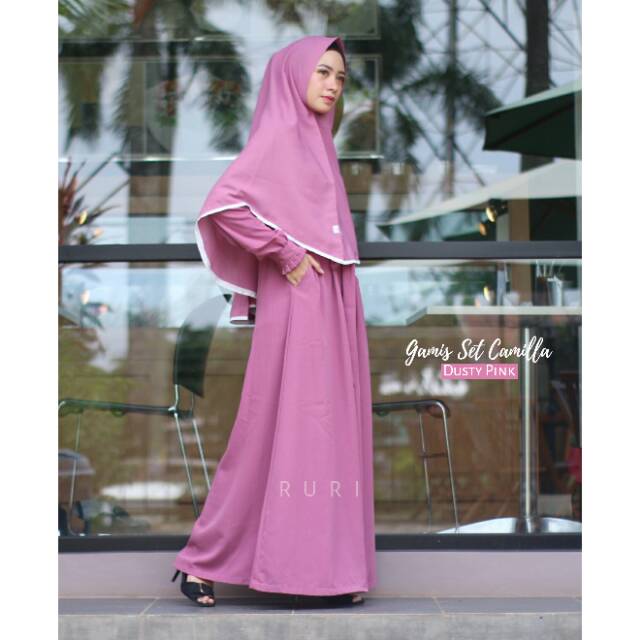 Gamis Set Camilla/  Gamis / Gamis Syari / Gamis Polos / Gamis Murah / Hijab / Hijab Syari