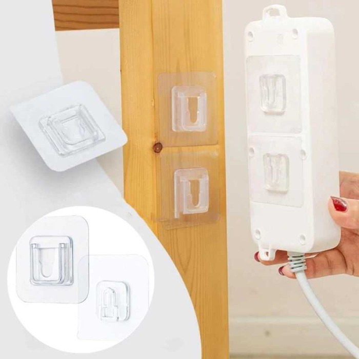 BAROKAH gantungan dinding premium sticky hook 1 pair 2 pcs waterproof