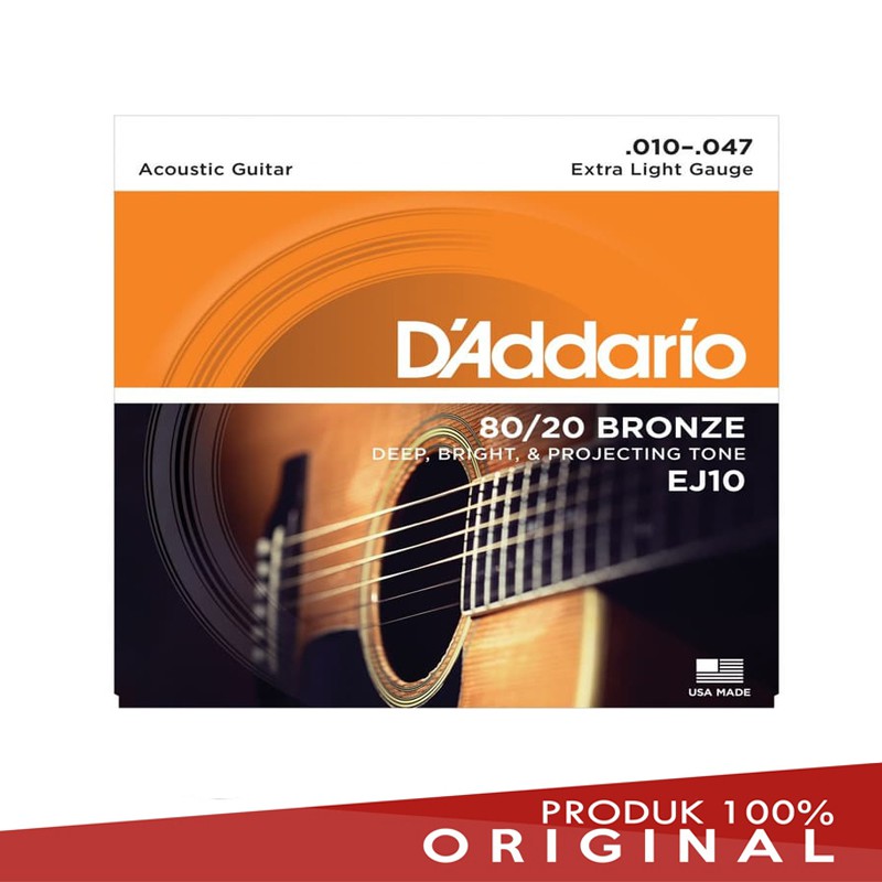 D'Addario Acoustic String Extra Light EJ10 1047