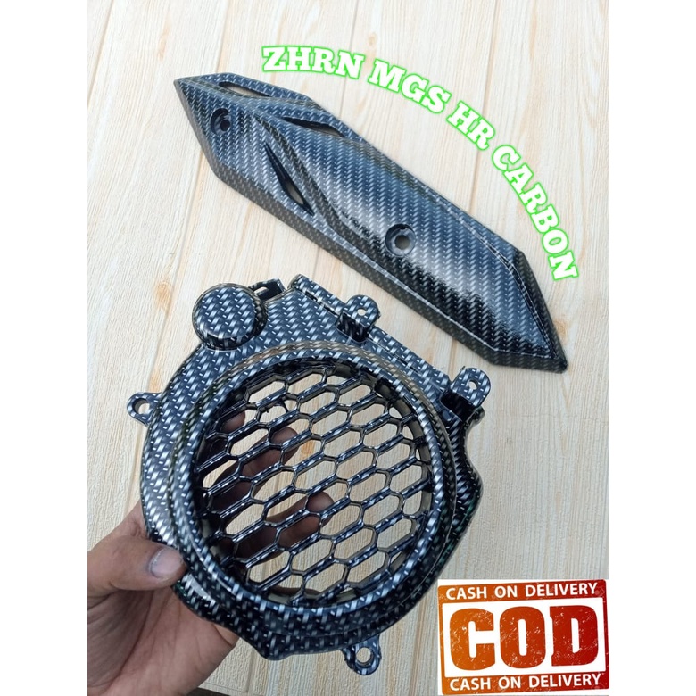 Cover tutup knalpot beat new 2020/2021 Plus Cover kipas beat new 2020 2021 full karbon